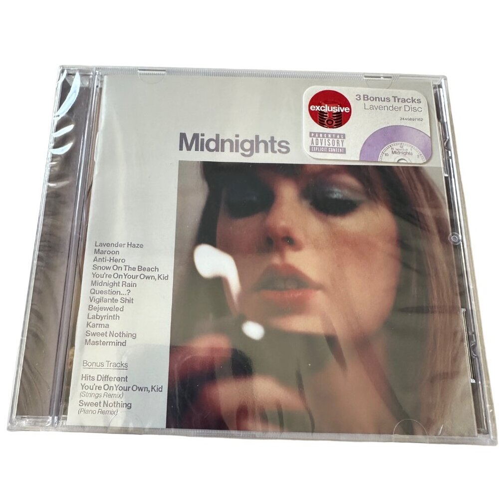 Taylor Swift Midnights Lavender Edition SEALED NEW Target 3 bonus tracks CD A
